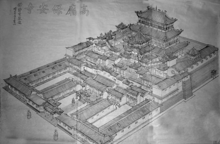 傳統(tǒng)寺廟規(guī)劃設(shè)計(jì)及寺院圖紙分析